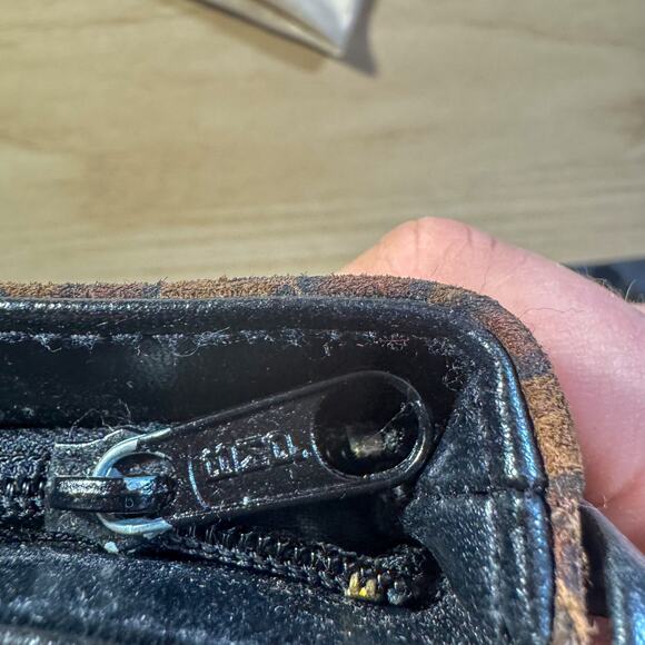 Vintage 90s Y2K EMPRESS Leopard Print Suede Crossbody Bag | Mini Shoulder Purse - Picture 4 of 6